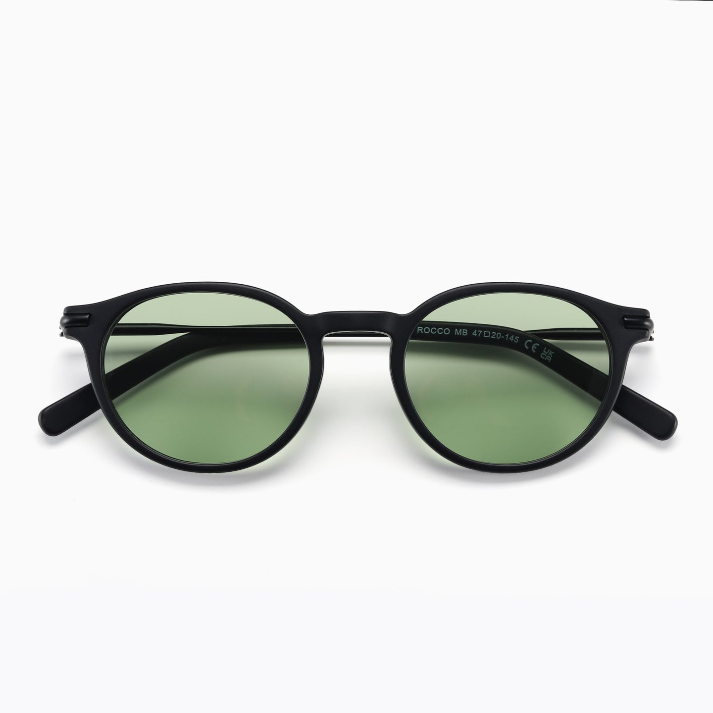 Rocco Sun - Noir mat Vert